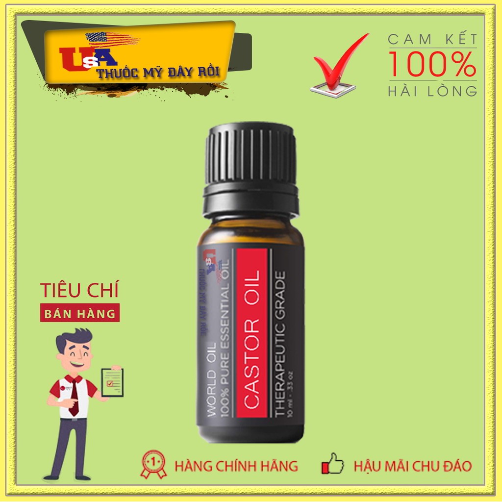 Thuốc Mọc Lông Mày Minoxidil 5% Cho Nam - Castor Oil (Thầu Dầu)