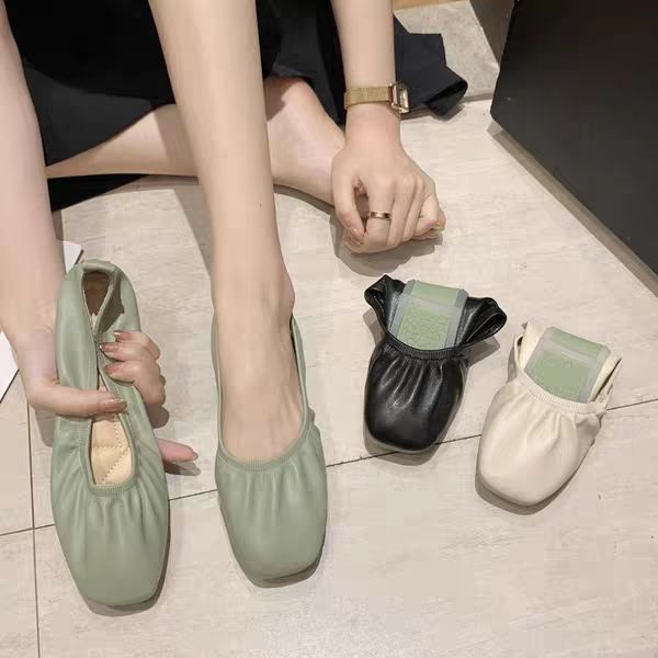 Giày Búp Bê Da Mềm Đế Bằng Siêu Mềm Thời Trang Xuân Thu Cho Nữ Size 35-40 6