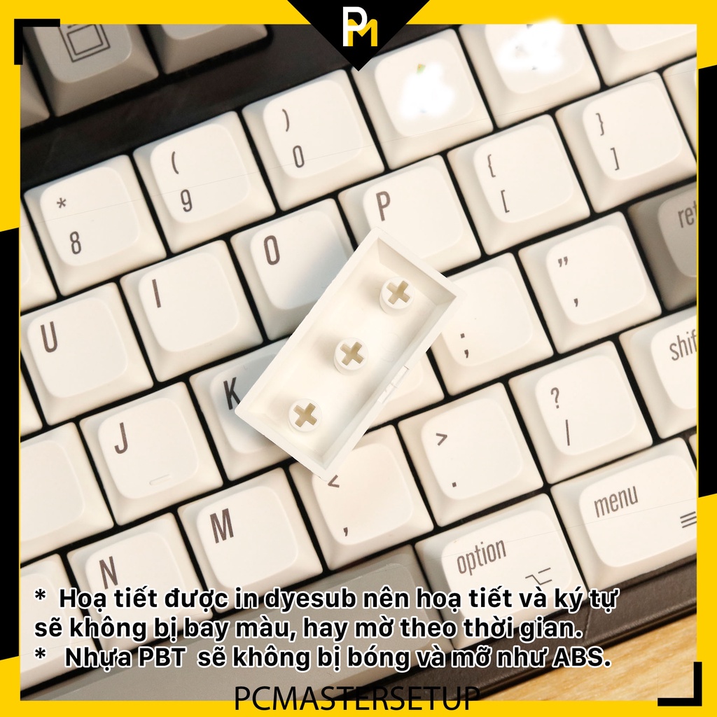 Keycap pbt Mac Retro nút cho bàn phím cơ fullbox của Pcmaster