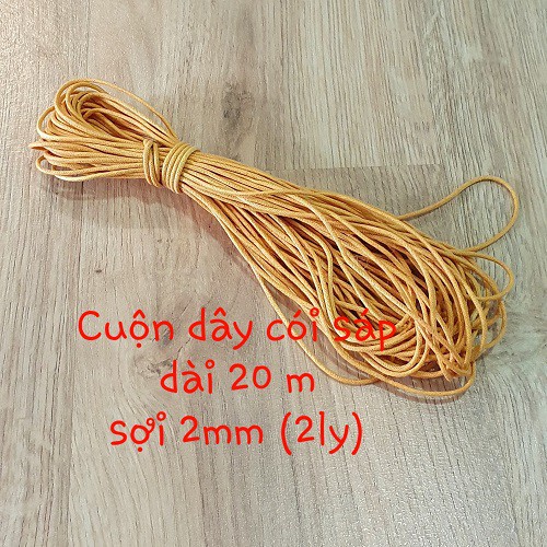 Bó Dây Cói Sáp Sợi 2mm Dài 20mét Nhiều Màu Trang Trí - Sáng Tạo Handmade