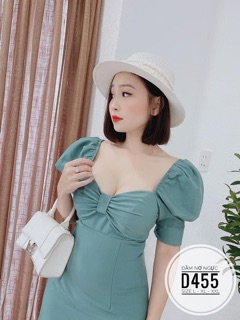 Bigsize Đầm nơ ngực D455