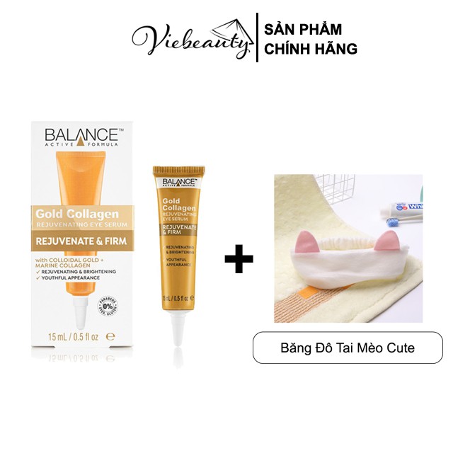 Kem Dưỡng Mắt Balance Giúp Giảm Thâm Và Tái Tạo Da Mắt Active Formula Gold Collagen Rejuvenating Eye 15ml - Khongcoson | BigBuy360 - bigbuy360.vn