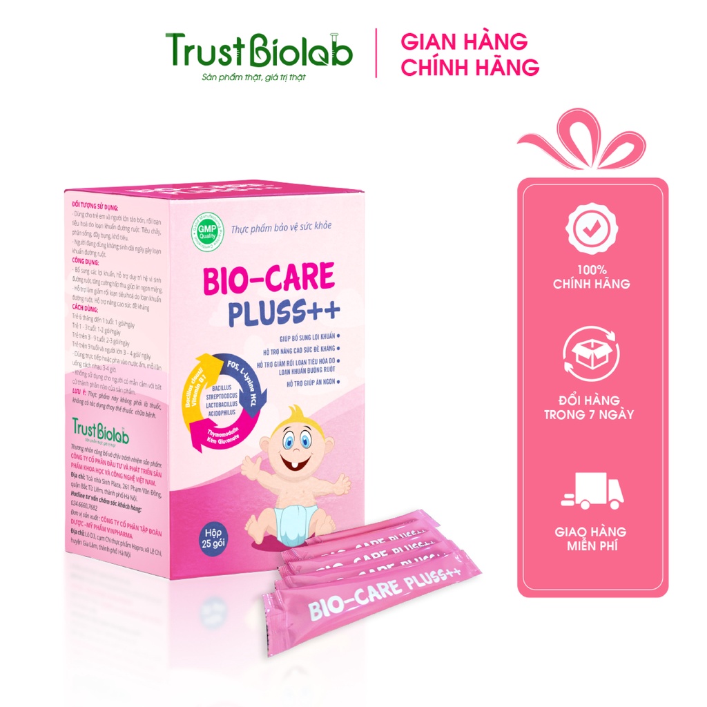Bio Care Pluss ++ Trẻ hết biếng ăn, tăng cân, sức đề kháng tốt - Dược Biolab