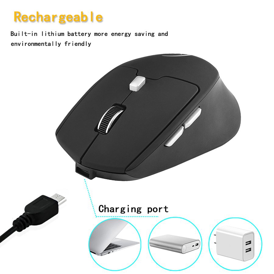 Chuột vi tính không dây 2.4G thiết kế độc đáo tiện lợi