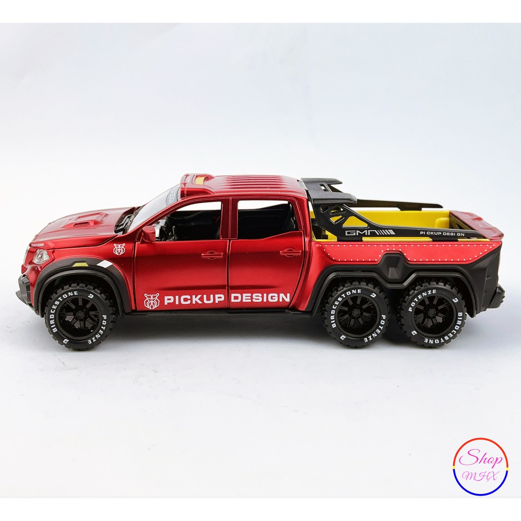 Xe mô hình sắt Mercedes-Benz X-Class Monster TẶNG KÈM BIỂN SỐ tỉ lệ 1:28 hãng Chimei