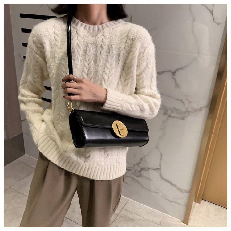 JASMIN NOIR Túi đeo vai bằng da pu thời trang cho nữ