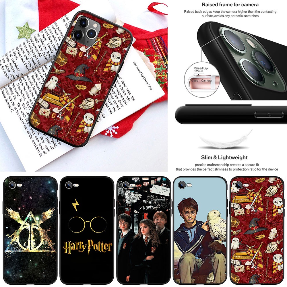 Ốp điện thoại silicone dẻo in họa tiết Harry Potter SST50 cho iPhone 5 5S 6 6S 7 8 11 Pro Max Plus SE XR