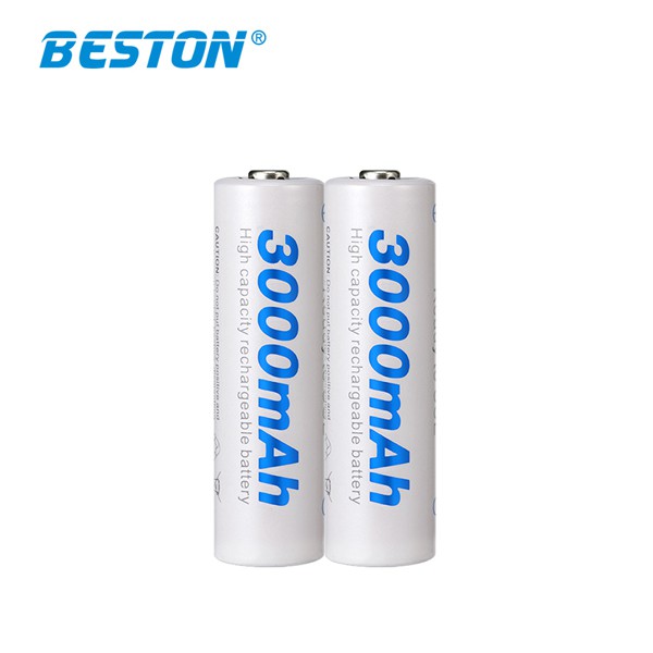 Pin sạc AA 3000mah Beston Chính Hãng - Vỉ 2 viên.