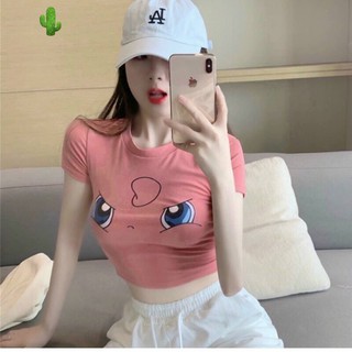 Áo pikachu - áo thun năng động - áo croptop- áo sexy- áo giản