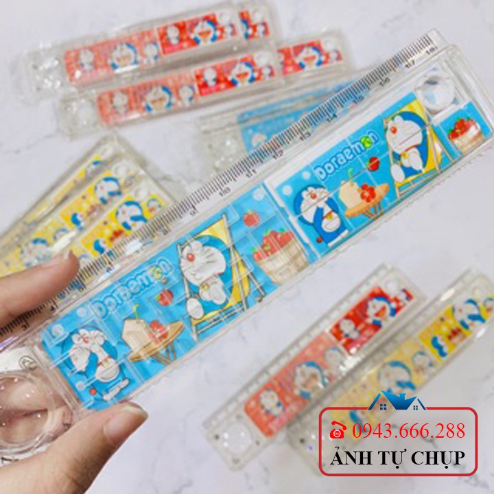 Thước kẻ Doraemon 15 - 20cm Aihao