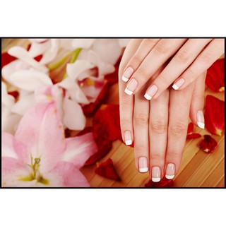 Decal dán tường trang trí tiệm nail Mã số spa_024K