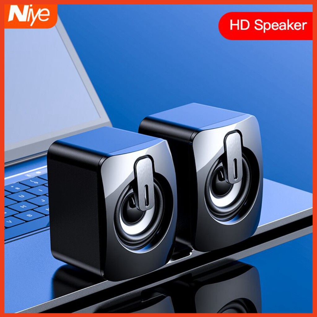 Loa Máy Tính Để Bàn Mini Nguồn USB Siêu Gọn Âm Trầm Chất Lượng Cao