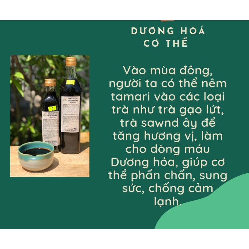 Tương tamari hơn 3 năm không đường không chất bảo quản- Thực dưỡng Ánh Minh