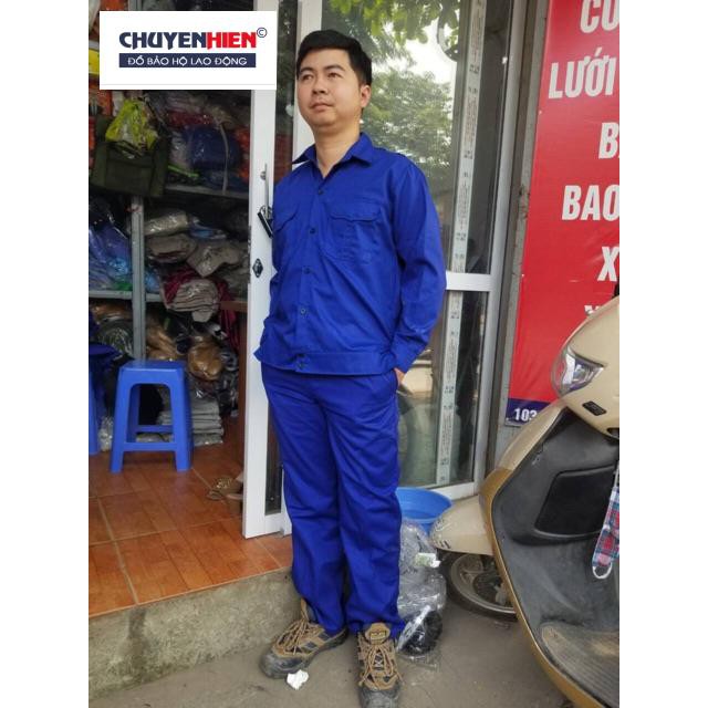 Quần áo công nhân vải kaki nam định Loại 1