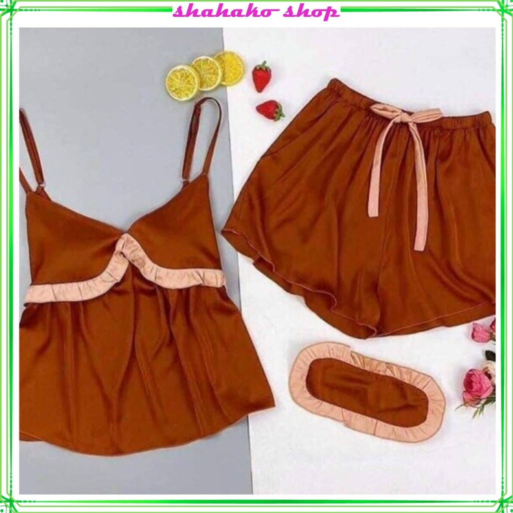 Đồ ngủ nữ, đồ bộ mặc nhà áo 2 dây chất lụa satin - FREESIZE - SIÊU QUYẾN RŨ – 2 màu đẹp y hình | BigBuy360 - bigbuy360.vn