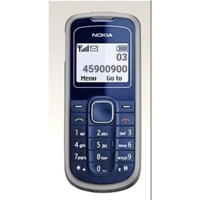Điện thoại nokia 1202  pin + sạc zin HÀNG CHÍNH HÃNG - Thời gian chờ 7 ngày - BH 6 tháng 1 đổi 1