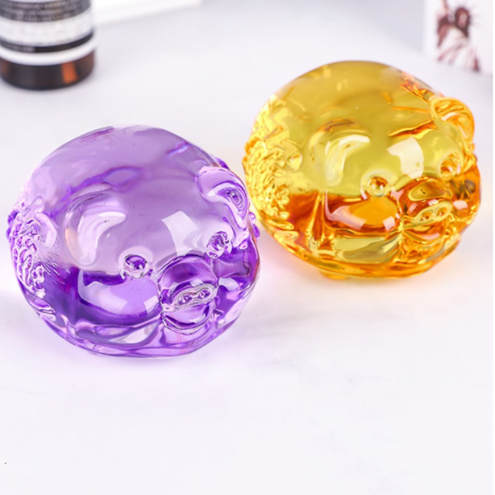 (Chọn màu) Chú Heo lưu ly phong thủy 5cm - Sung túc - Tài Lộc - Bình An | BigBuy360 - bigbuy360.vn