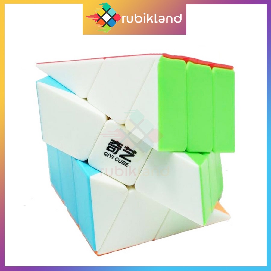 Rubik Windmill QiYi Cube Stickerless Rubic Biến Thể 6 Mặt Đồ Chơi Trí Tuệ Trẻ Em