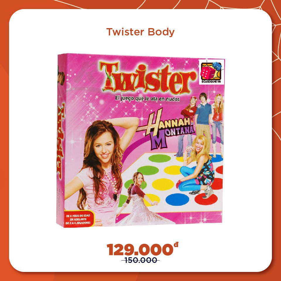 Trò chơi Boardgame Twister body Vui nhộn cho bé