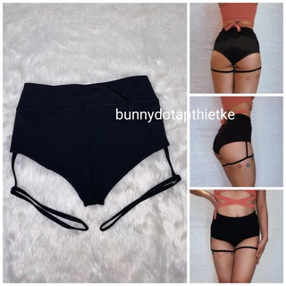 Quần đùi ngắn booty short dây đùi tập twerk, sexydance, pole dance SP003