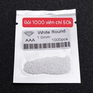 Đá nữ trang, đá nail cz cao cấp 1.0 gói 1000 viên 3A - Lucky07.vn