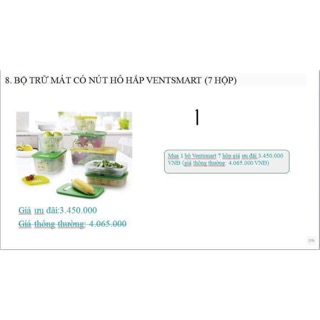 Bộ venmart 7 hộp Tupperware