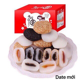 Một thùng bánh Mochi mini có nhân mix đủ 4 vị như hình Đài Loan thùng 2kg