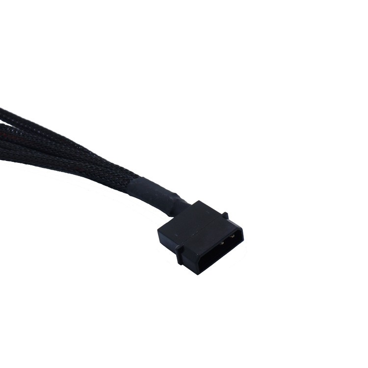 Dây cáp Molex to 4pin 1 ra 4 - Dùng được cho chân 3pin và 4pin, hỗ trợ cắm nguồn psu