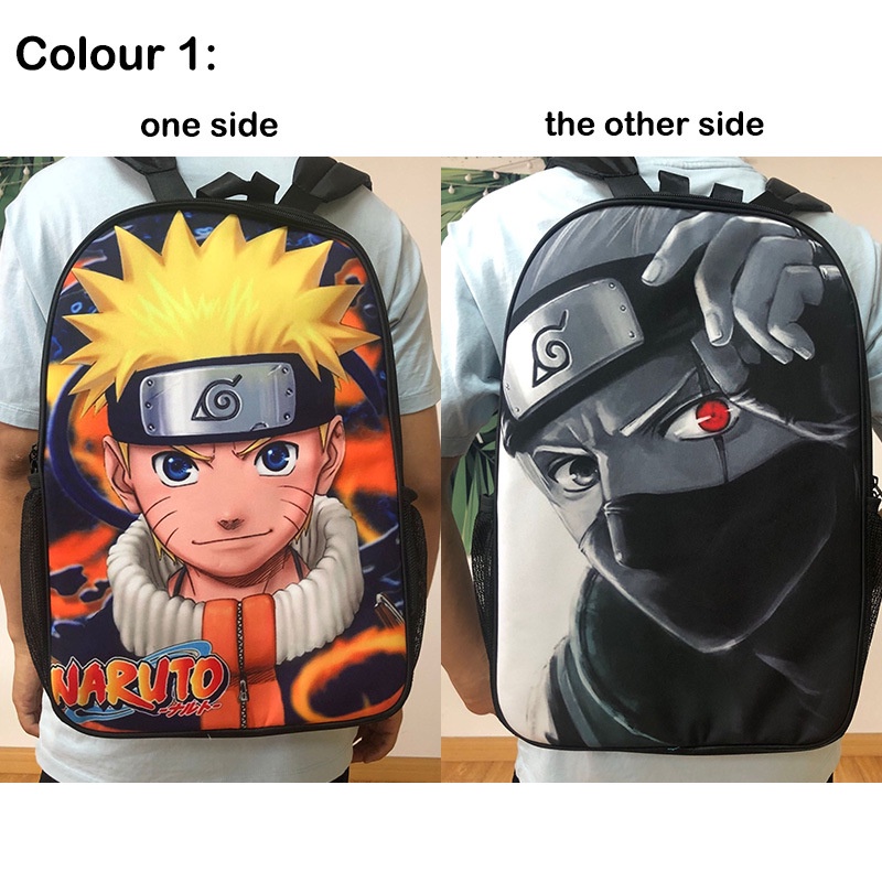 Ba Lô Đi Học Họa Tiết Anime Naruto Hai Mặt