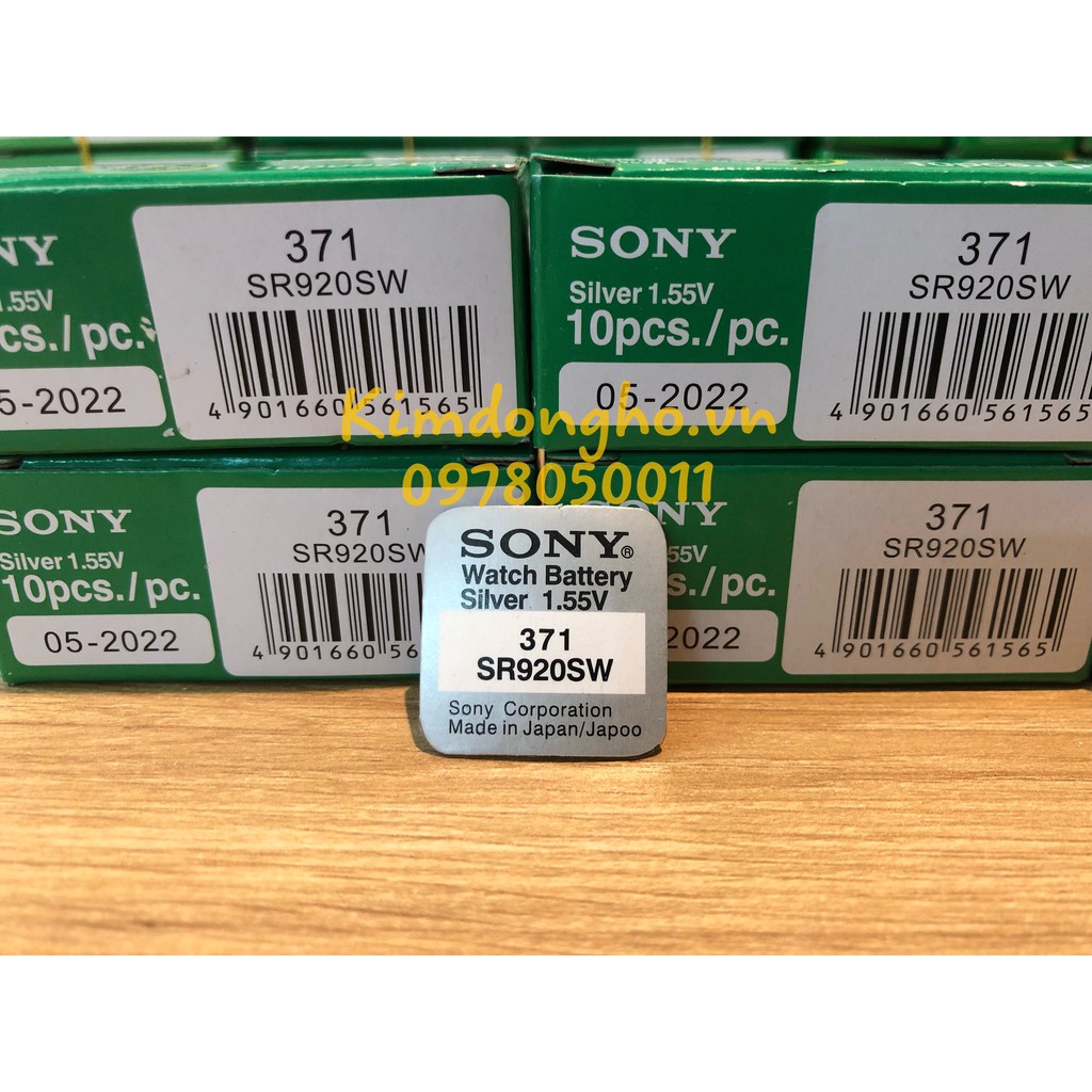 Viên pin đồng hồ Sony 920 chuyên thay pin đồng hồ đeo tay, điều khiển các loại - SR920SW - 371 vỉ 1 viên