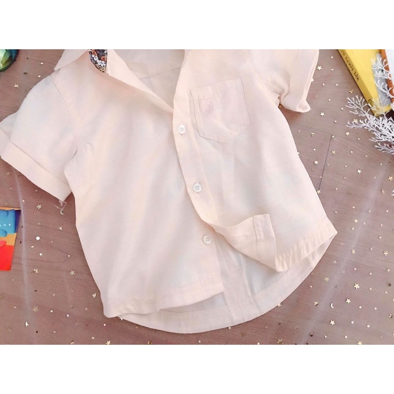 Sơ mi cộc tay bé trai