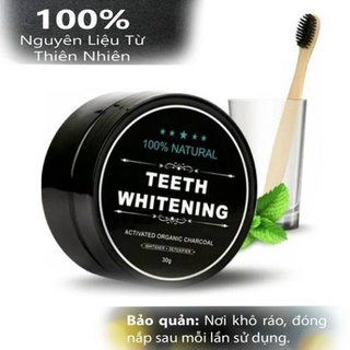Bột Tẩy Trắng Răng Tinh Than Tre Hoạt Tính Cao Cấp 30g
