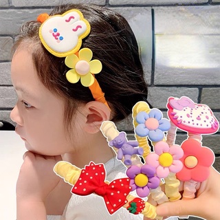 Kẹp Tóc Đính Hoa Kiểu Công Chúa Hàn Quốc Cho Bé Gái