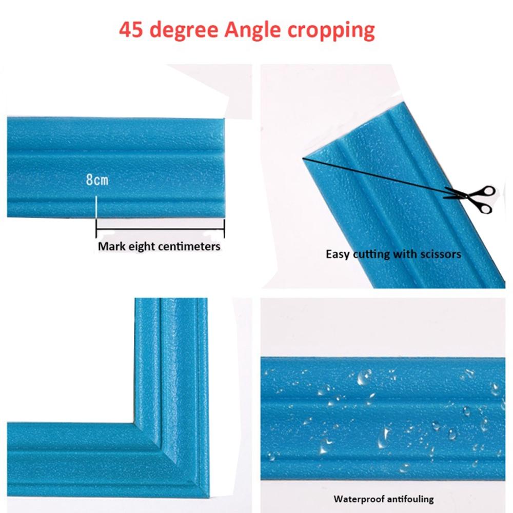 DARON Sticker Xốp 3D Tự Dính Chống Thấm Nước Trang Trí Nhà Cửa