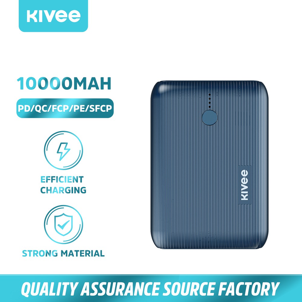 Sạc Dự Phòng KIVEE 10000mAh PD 22.5W sạc nhanh mini phù hợp với Huawei iPhone Samsung Xiaomi