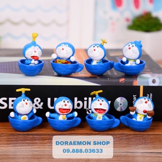 Bộ Mô Hình Mini Doremon Doraemon Ngồi Cốc