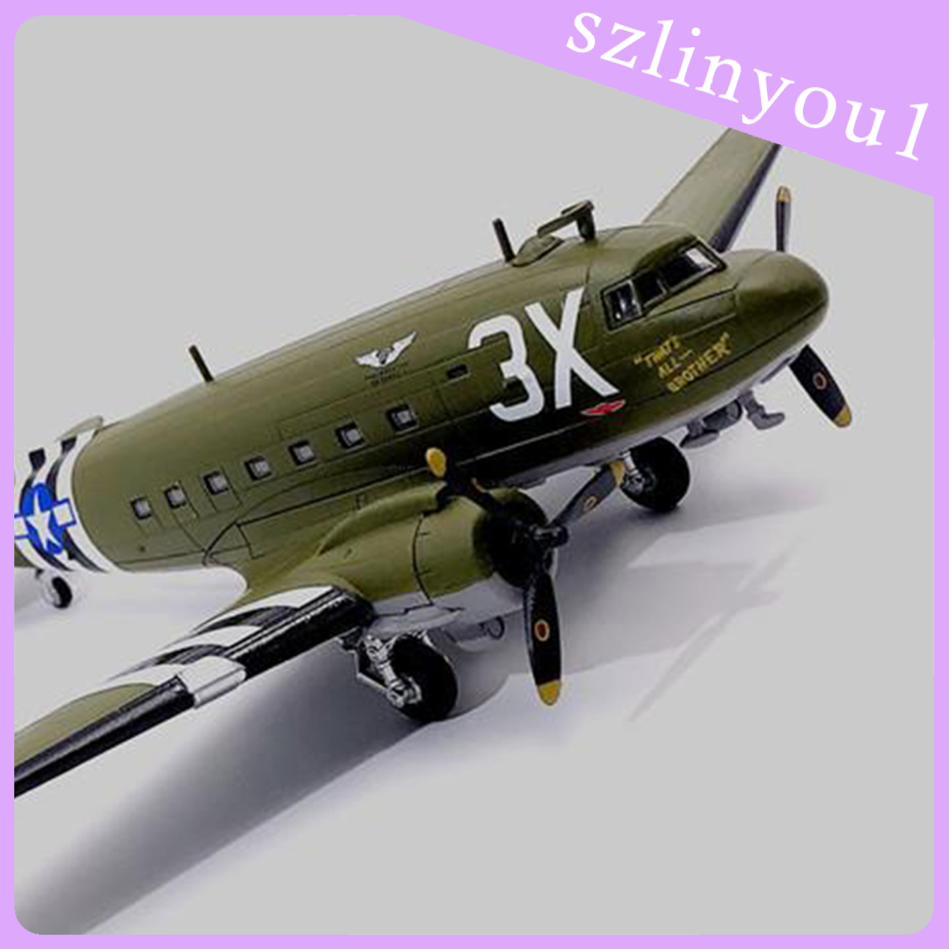 Mô Hình Máy Bay 75th Wwii C47 Tỉ Lệ 1 / 100