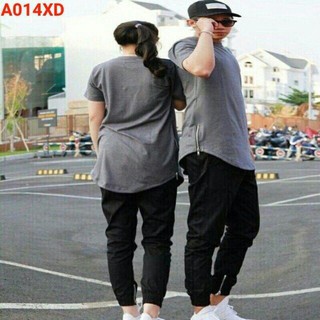 Áo thun nam nữ long tee zipper