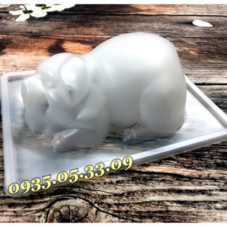 Khuôn trung thu nhựa làm thạch hình con heo