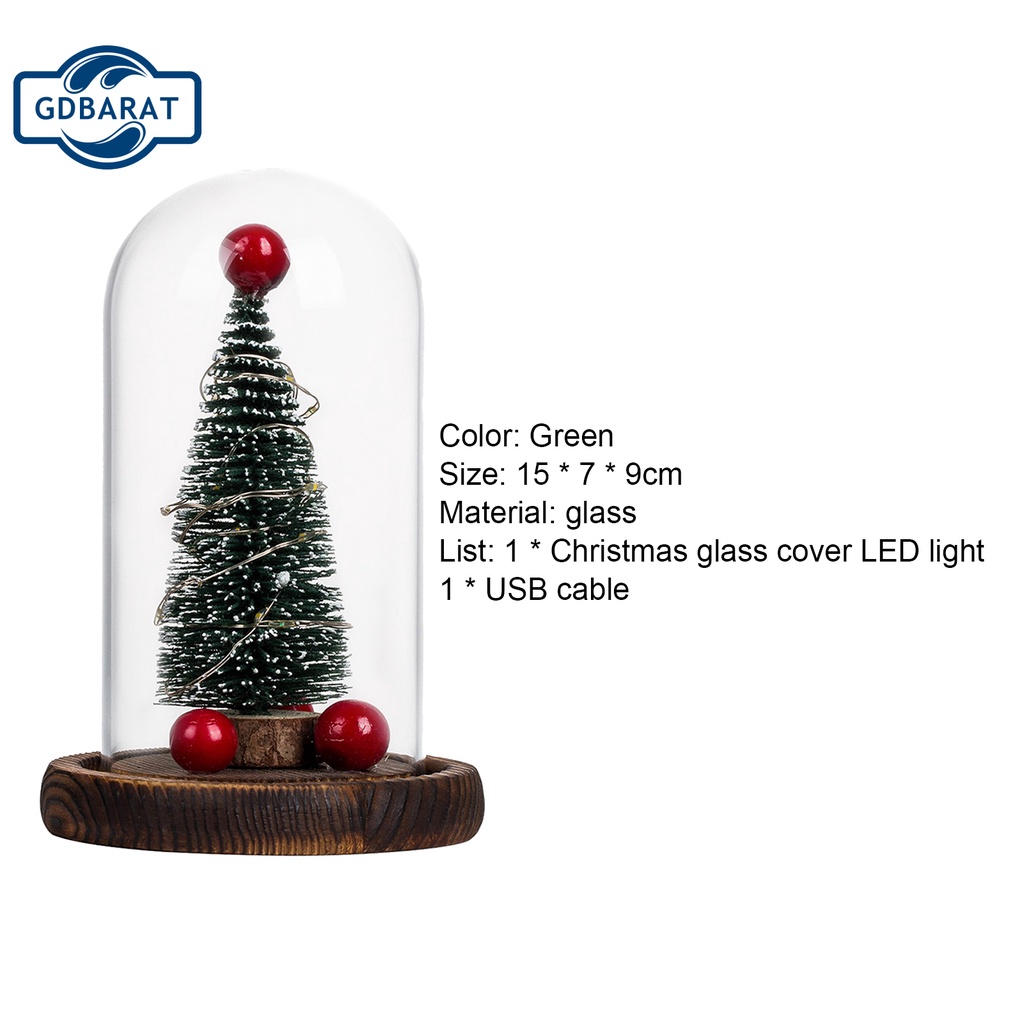 Dây đèn hình tròn bằng kính dùng trang trí giáng sinh