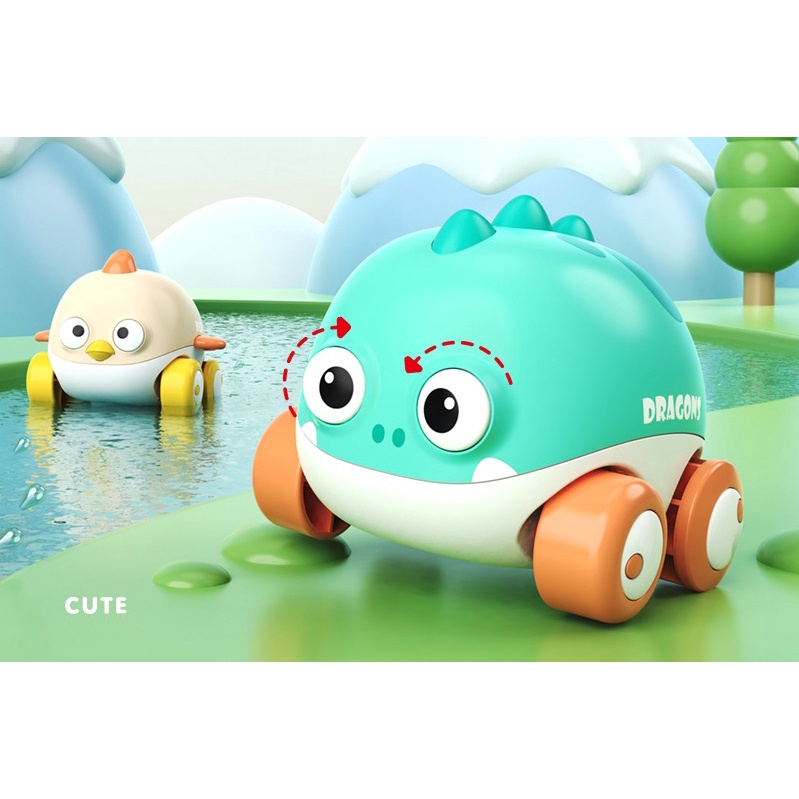 Xe đồ chơi hoạt hình có thể chạy dưới nước và trên cạn