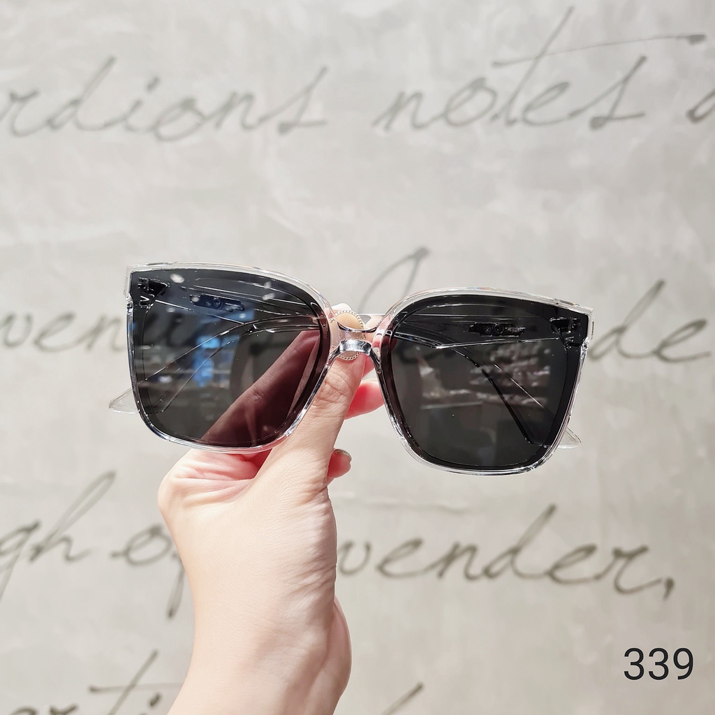 Kính mát gọng vuông LILYEYEWEAR chống tia UV400 nam nữ chất liệu nhựa cứng cáp thiết kế thời trang 339