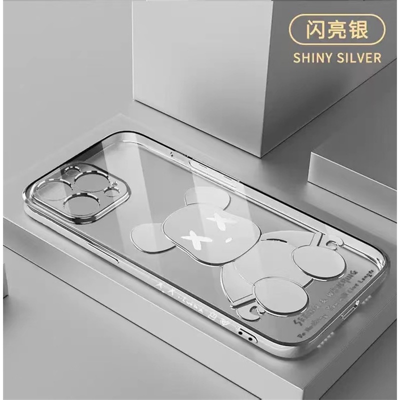 Ốp Điện Thoại Họa Tiết Kaws Mạ Điện Cho iPhone 13 Pro MAX 12 Pro MAX 11 Pro MAX X XS MAX XR 7 Plus 8 Plus