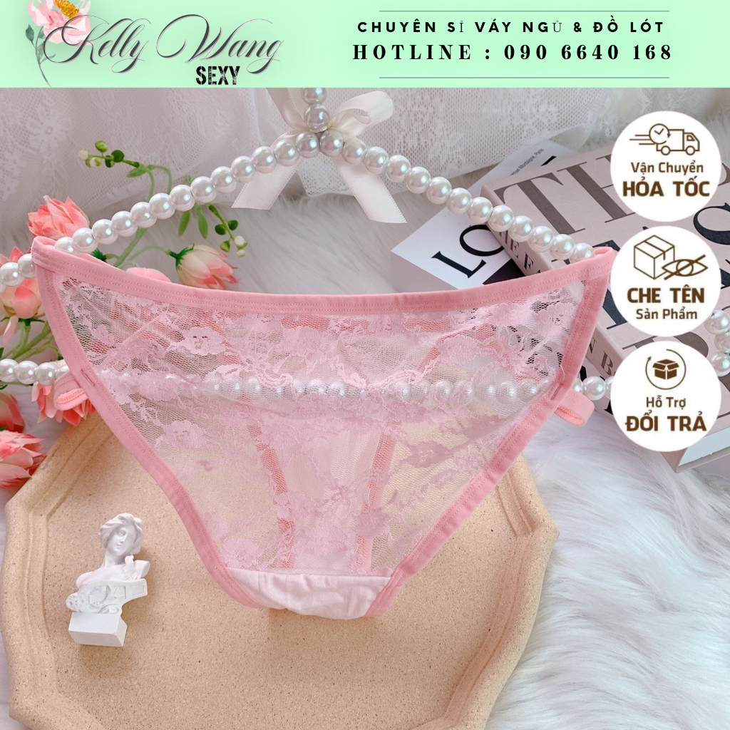 Q11.HCM -Quần lót ren lưới sexy TG008  thấm hút mồ hôi co giãn thoải mái - quần chíp nữ sexy - KELLY WANG