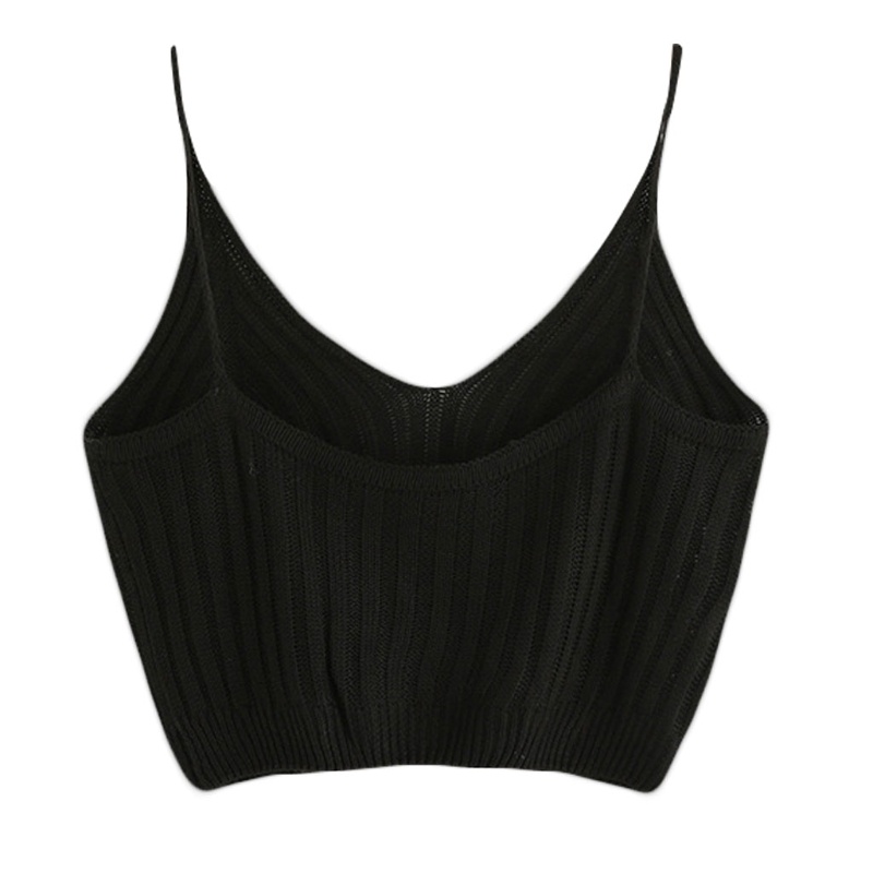 Áo Croptop Hai Dây Không Tay Thời Trang Mùa Hè Quyến Rũ Cho Nữ