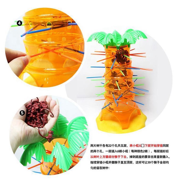 Bộ Đồ Chơi Rút Khỉ Leo Cây Vui Nhộn Cho Bé