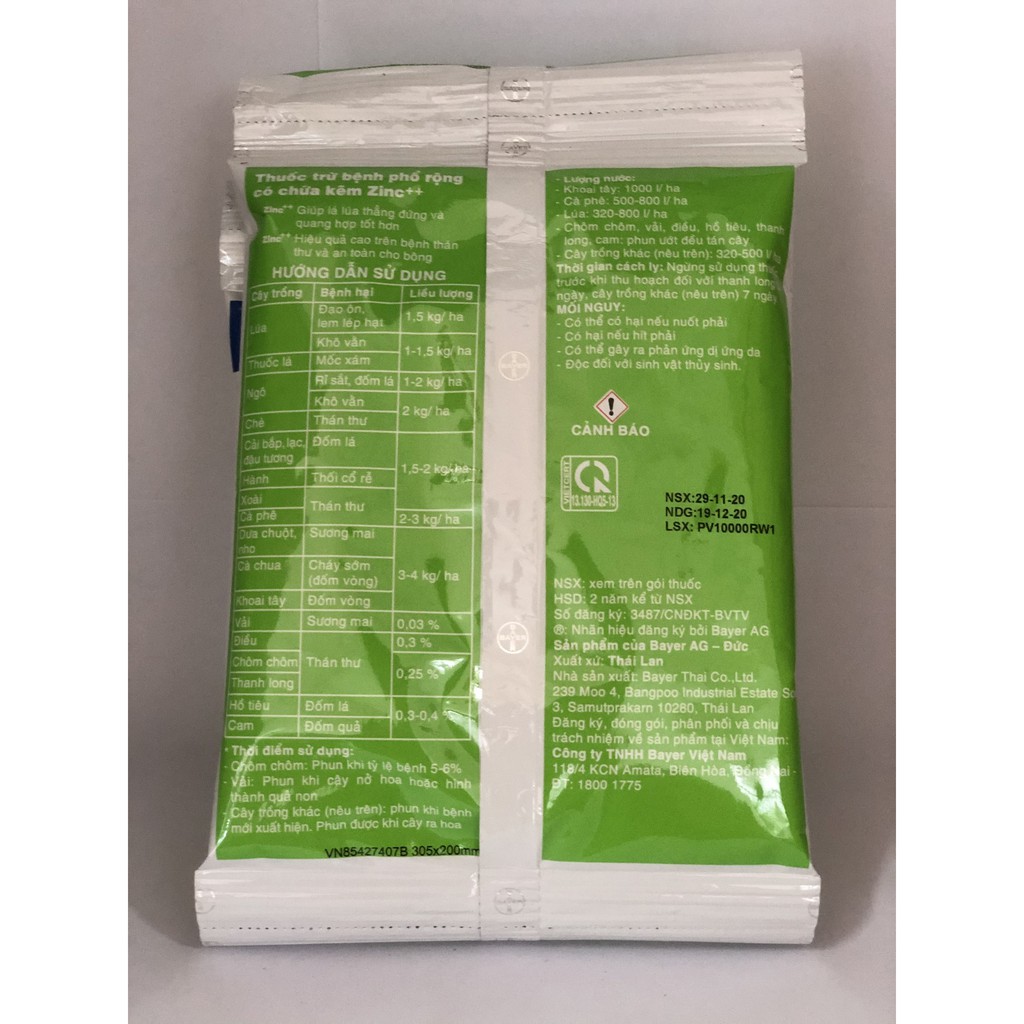 Antracol 70WP Gói/100G - Phòng Trừ Nấm Bệnh Cây Trồng