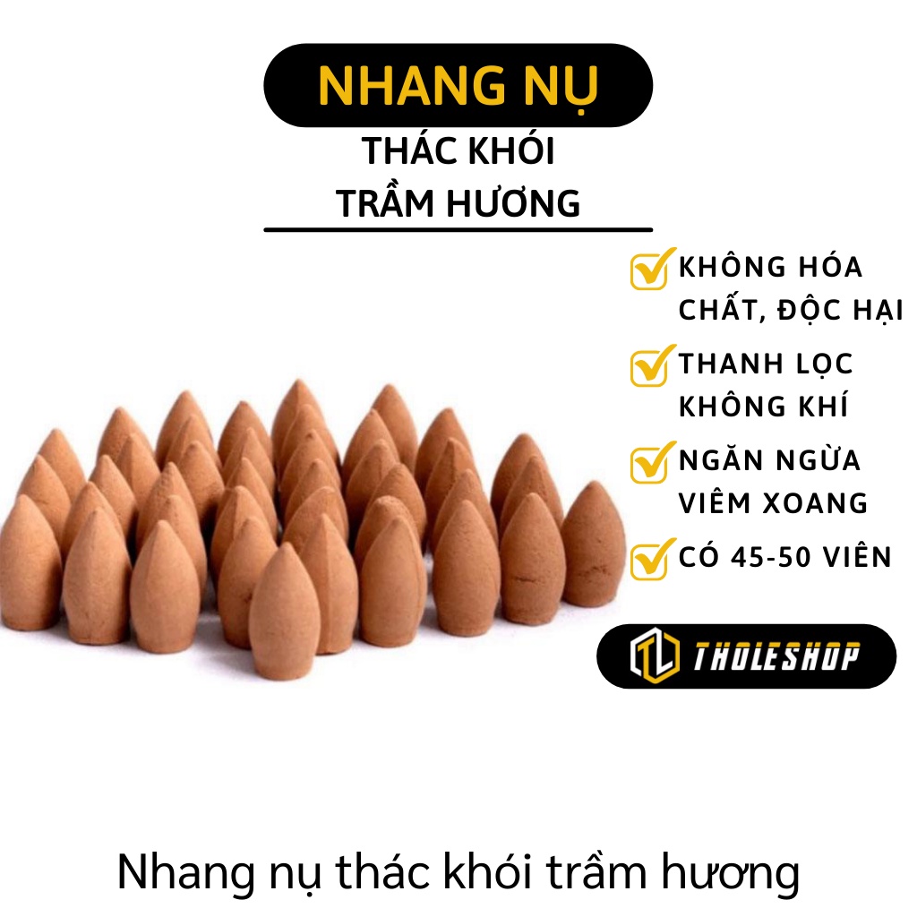 Nụ Trầm Hương - Trầm Nụ Nguyên Chất 45-50 Viên Khói Tỏa Ngược Thơm 3971