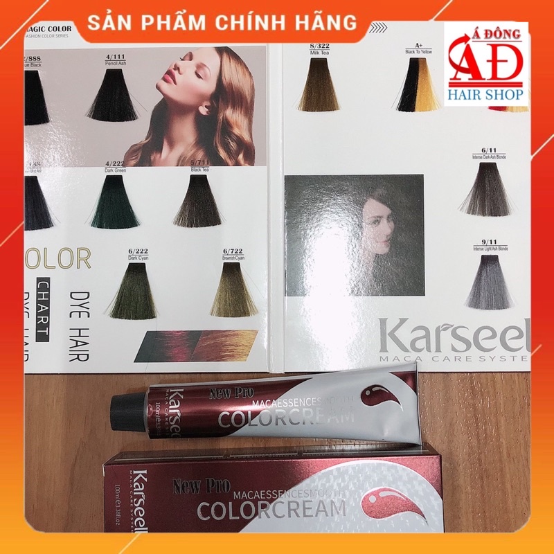 THUỐC BÓC MÀU ĐỎ ĐEN KARSEELL COLOR 100ML + KÈM OXY PHA