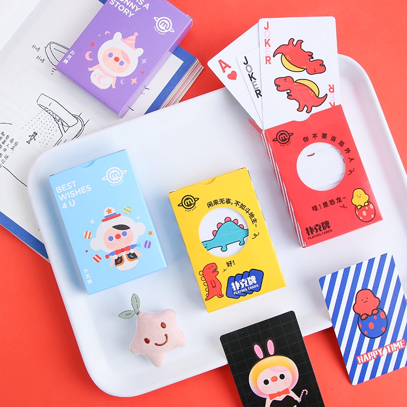Thẻ bài HOẠT HÌNH SIÊU CUTE Bộ bài Tây anime IN HÌNH bộ Tú nhiều mẫu